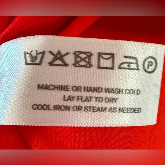 Modern Citizen Claudette Tie Waist Cotton Dress in Berry Red- Medium - Picture 6 of 7